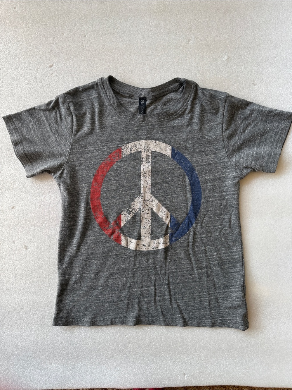 Pixie Lane Peace Tee in Heather Gray
